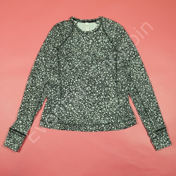 Lululemon It's Rulu Run Long Sleeve in Venture Floral Alpine White Black… - Picture 2 of 8
